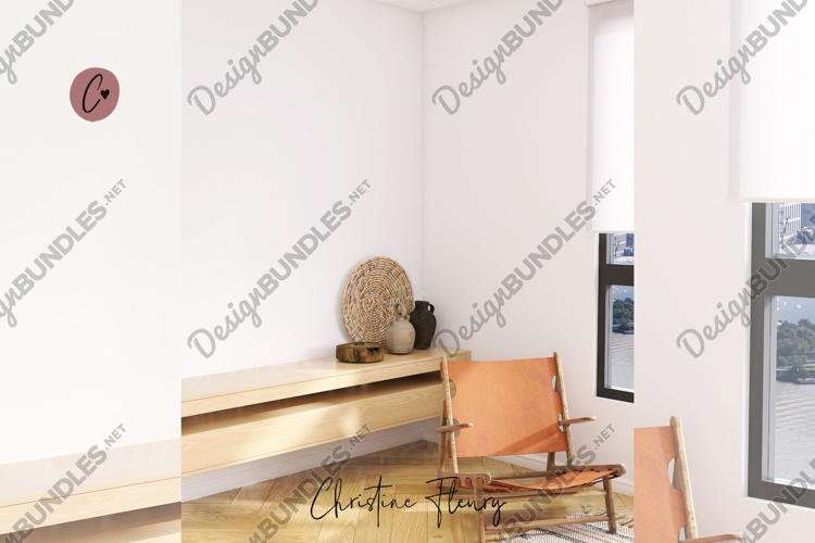 Modern Boho Interior Stock Photo