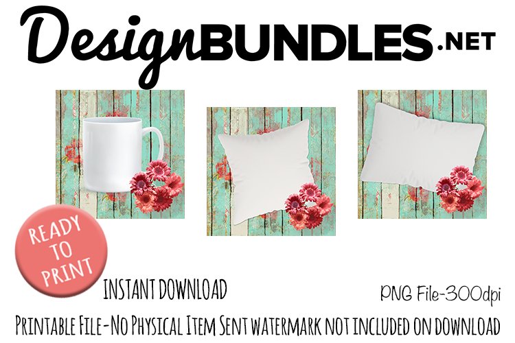 Coffee Mug and Pillow Mock Up Trio