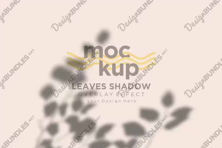 Leaves Shadow Overlay Effect Mockup