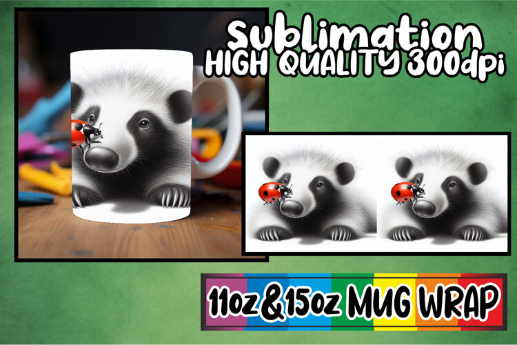 Cheerful journeys 11oz 15oz sublimation wrap, Cute Animals example image 1