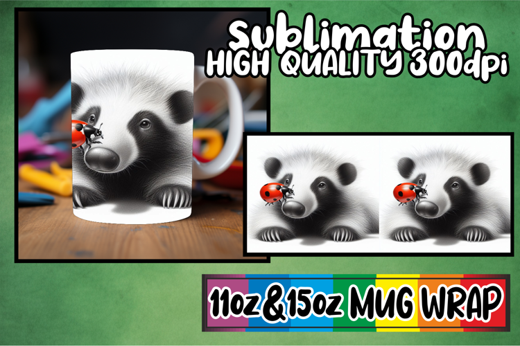 Cheerful journeys 11oz 15oz sublimation wrap, Cute Animals