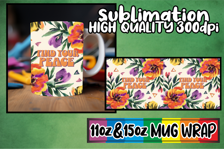 Timeless elegance sublimation print wrap, Flower Quote
