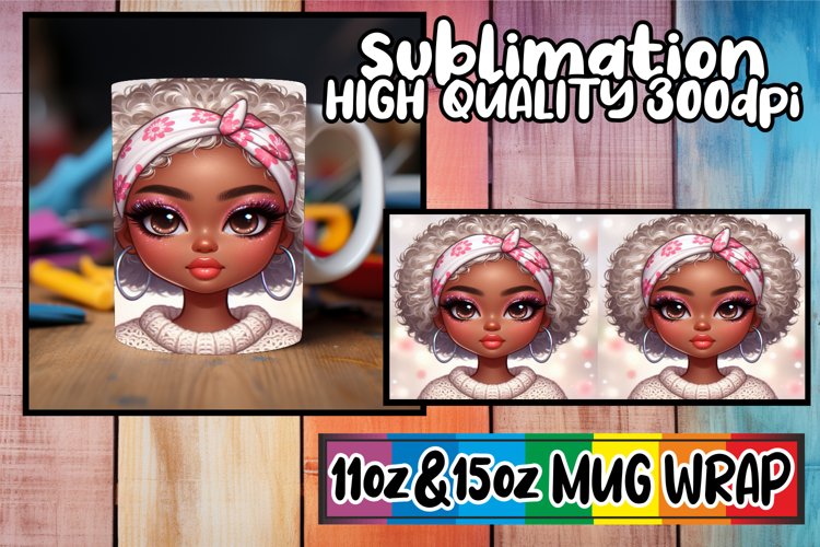Enchanted evenings 11oz 15oz sublimation wrap, Love Girl example image 1