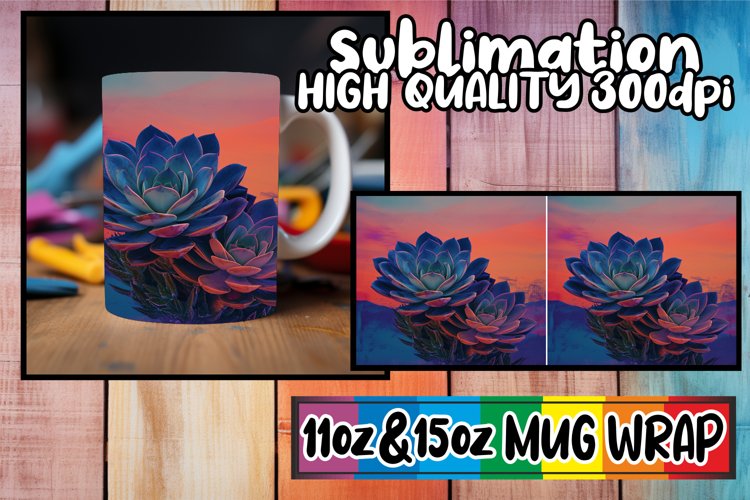 Springtime Floral Nostalgia: Retro Mug Wrap Sublimation