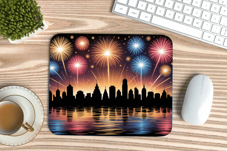 Happy New Year PNG Mouse Pad,Festive New Years Eve 2026 PNG