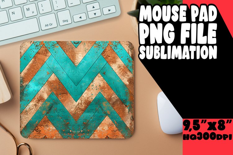 Shimmering Glitter Stripe Mouse Pad