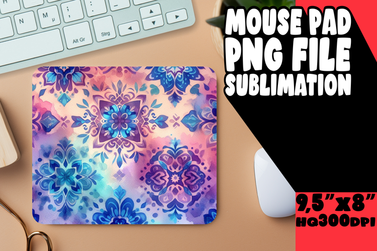 PLAYFUL DESK MAT FUN SUBLIMATION, Watercolor Patter