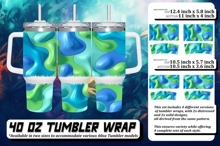 Bold Color 40oz Sublimation Graphics