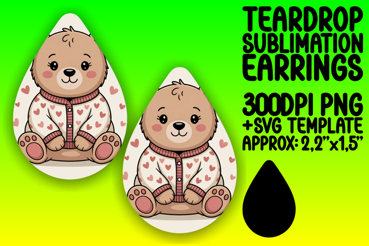 Unique Teardrop Design for Crafts , Valenines Animals