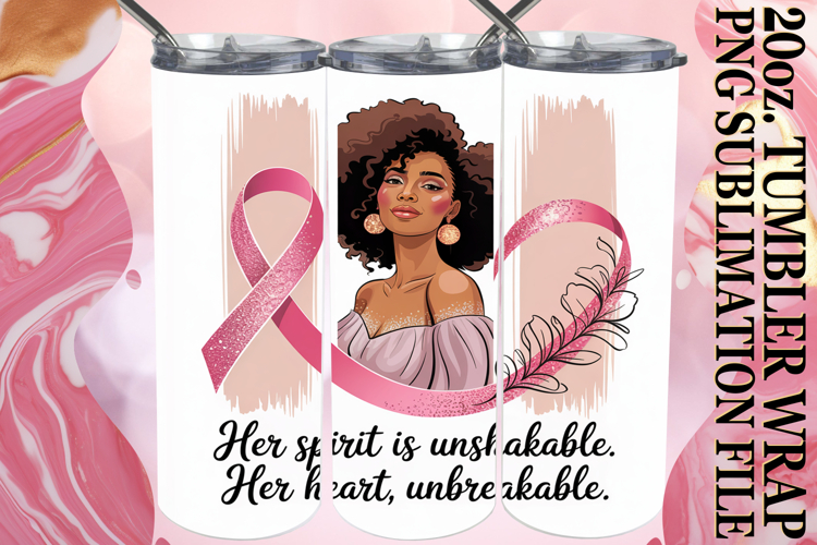 Inspiring vibes 20oz tumbler wrap, Cancer