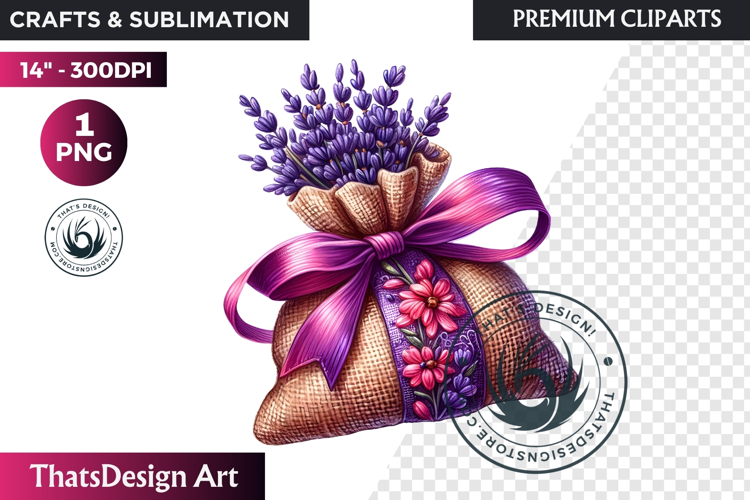 Purple Flower Clipart Image 8
