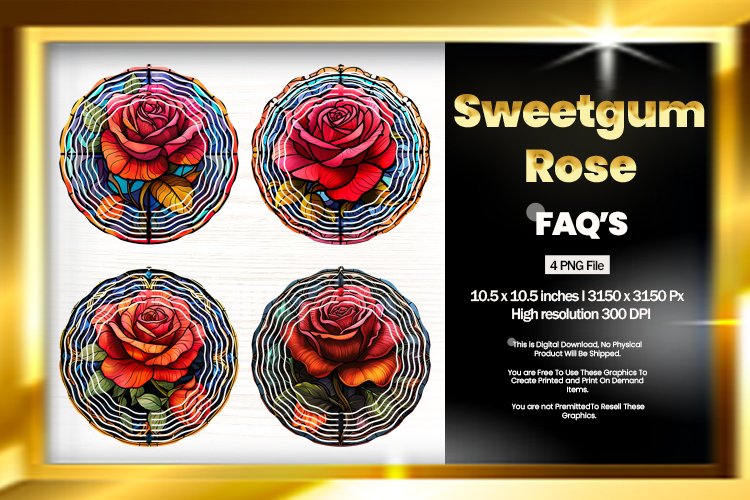 Sweetheart Rose Wind Spinner - 04 Variations example image 1