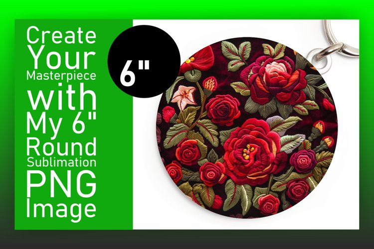Vibrant Round Sublimation Coaster Designs example image 1