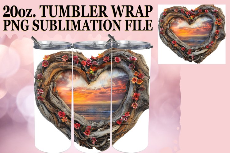 Scenic Tranquility: Landscape Tumbler Wrap example image 1