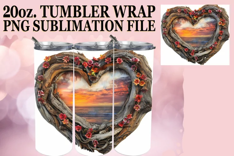 Scenic Tranquility: Landscape Tumbler Wrap