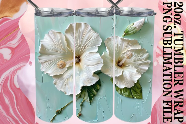 Blossom Euphoria: Tumbler Wrap Sublimation example image 1