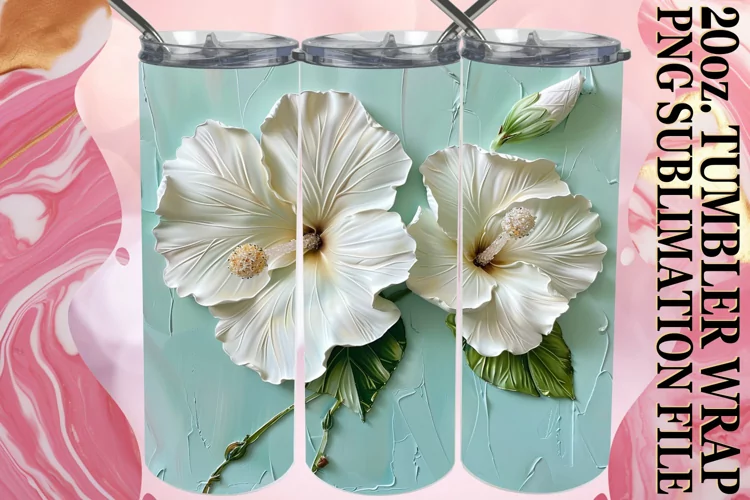 Blossom Euphoria: Tumbler Wrap Sublimation