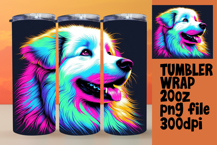 LUXE 20oz Tumbler Graphic for Sublimation , Dog