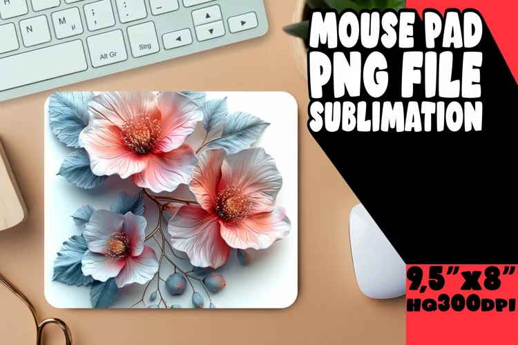 Elegant Colorful Floral Pad: Chic Charm