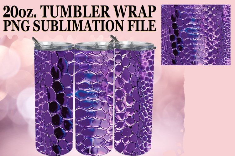 3D Effect Pattern Tumbler Wrap PNG example image 1