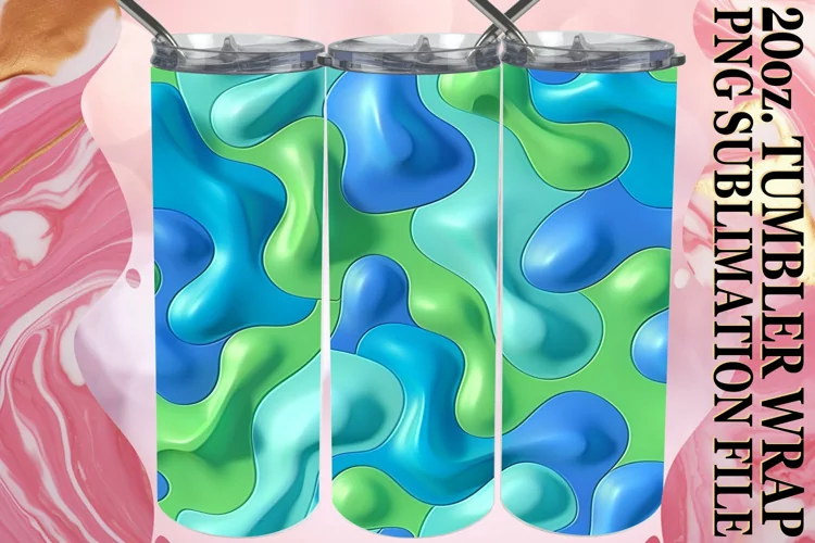 Dynamic 3D Inflated Tumbler Art Series