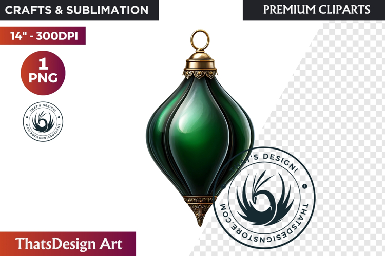 Christmas Baubles Clipart, Festive Holiday Ornaments PNG