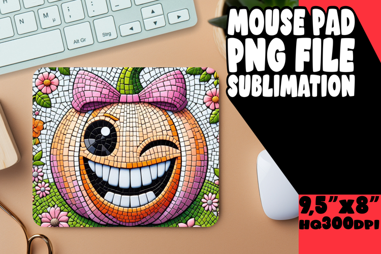 COZY DESK PAD FUN SUBLIMATION, Cute Pumpkin