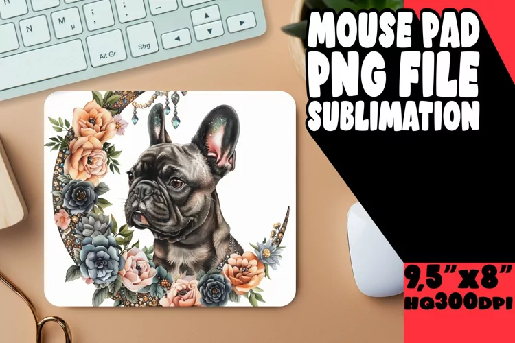 Doggie Dreamland: Watercolor Mouse Pad