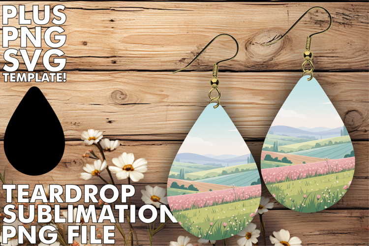 Unique Teardrop Earrings MAGIC, Spring