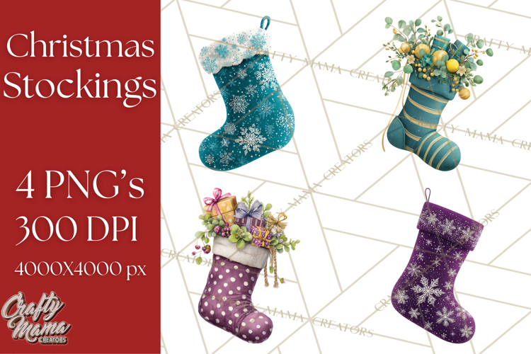 Stockings Clipart Image 16