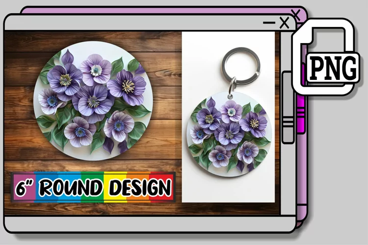 Whimsical 3D Petal Sublimation