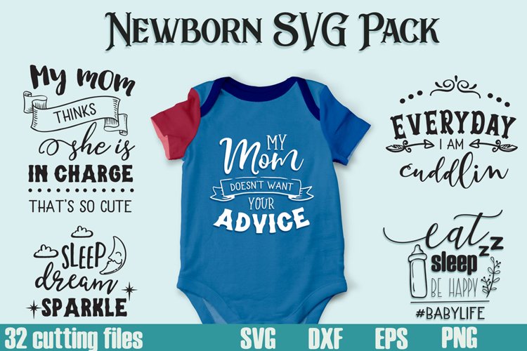 Newborn SVG Pack Limited PROMO!! example image 1