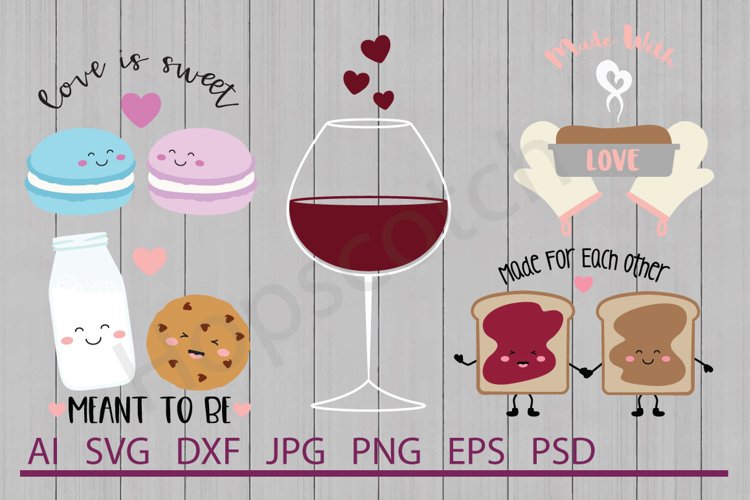 Valentine's Day SVG Bundle, DXF File, Cuttable File example image 1