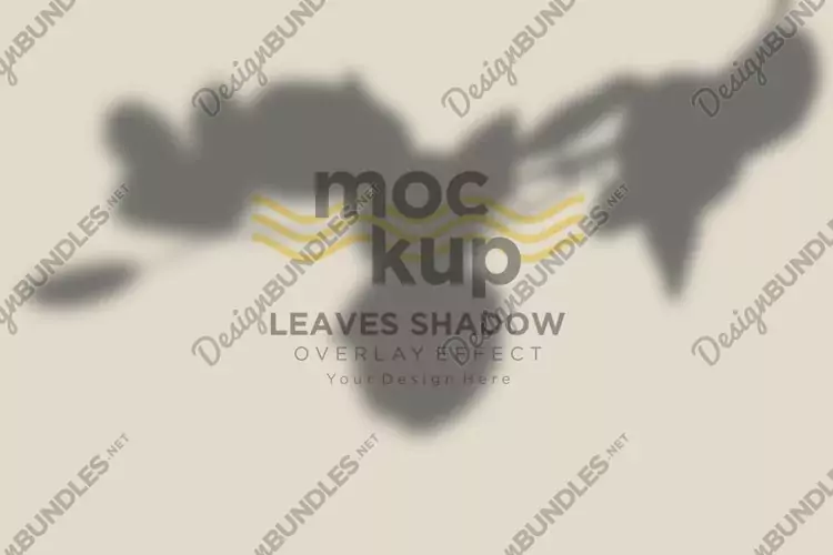 Leaves Shadow Overlay Effect Mockup