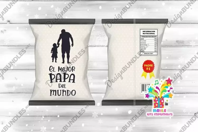 El mejor papa del mundo Chip Bag / dia del padre chip bag #1
