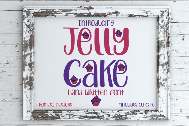 Jelly Cake - A Fun Modern Hand Drawn Font example image 1