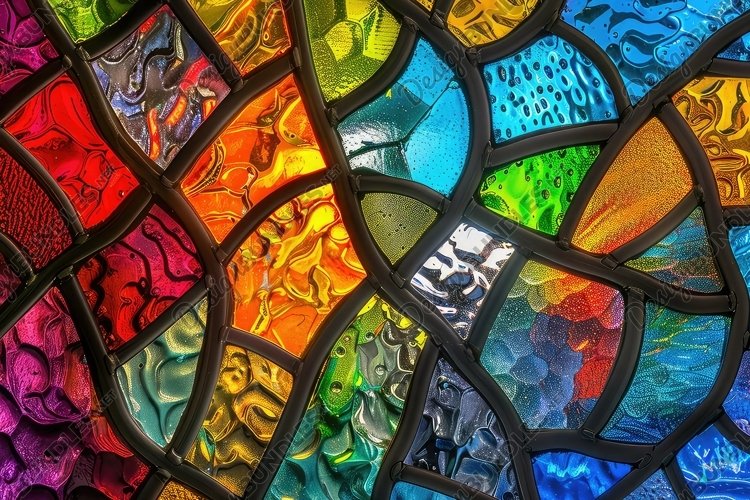 Stained Glass Pattern Background Wallpaper