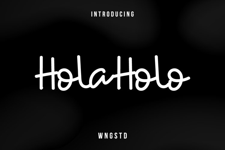 Holaholo - Monoline Script example image 1