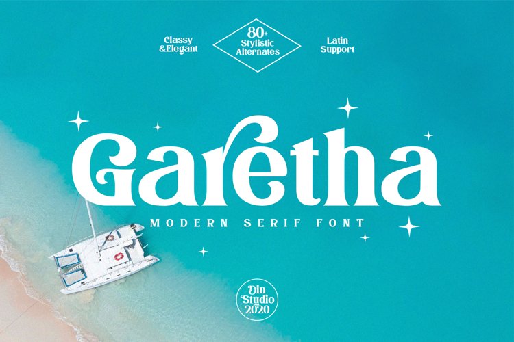Garetha-Modern Serif Font example image 1