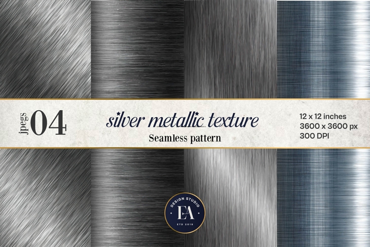 Shiny Silver Texture Image 12