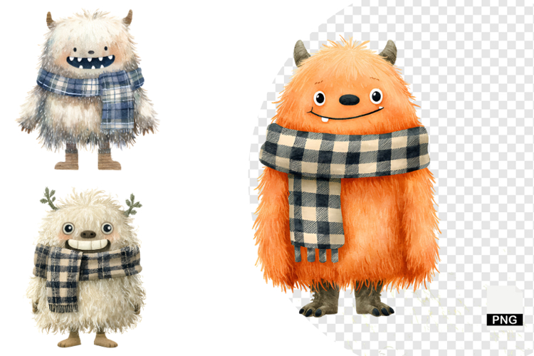 Cute Halloween Monsters Clipart
