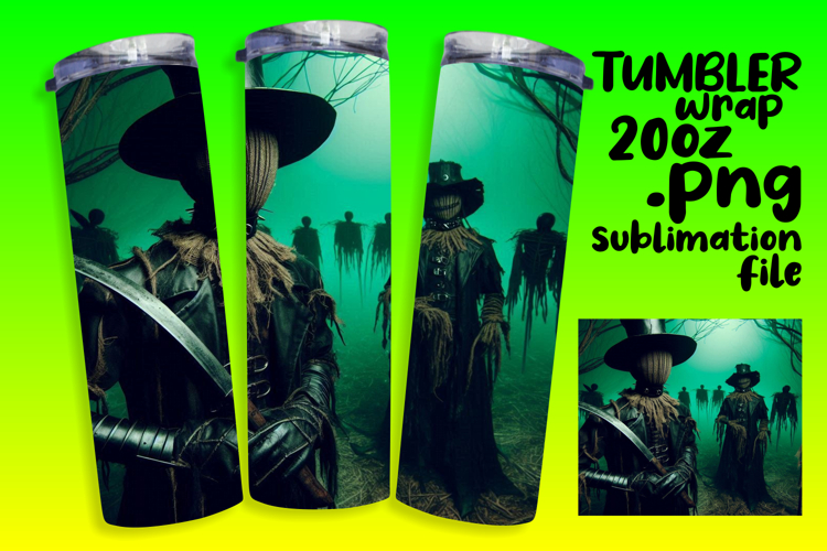 RADIANT 20oz Tumbler Wrap for Personal Use , Horror Hallowee