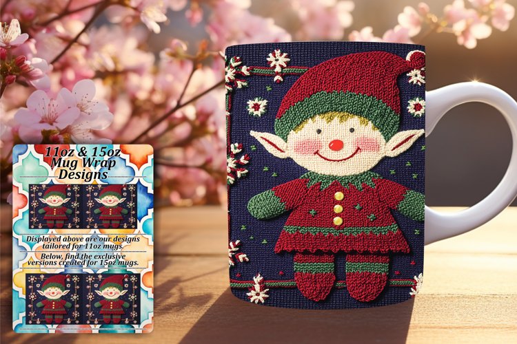 FRESH 15oz Mug Wrap PNG Design , Holiday