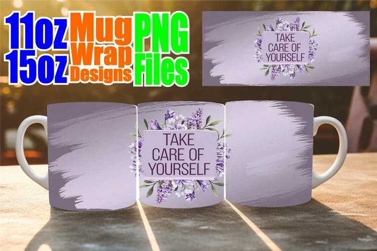 Graceful days sublimation mug wrap, Quote