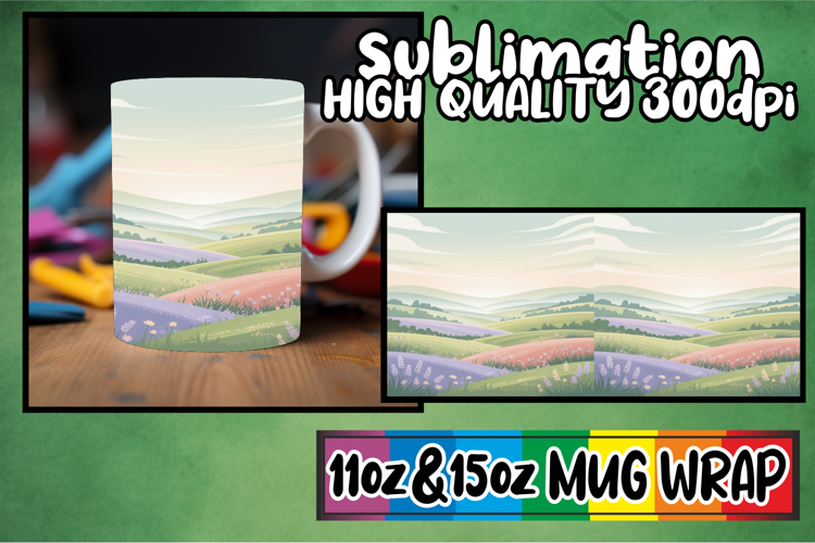 Bright horizons 11oz 15oz sublimation wrap, Spring