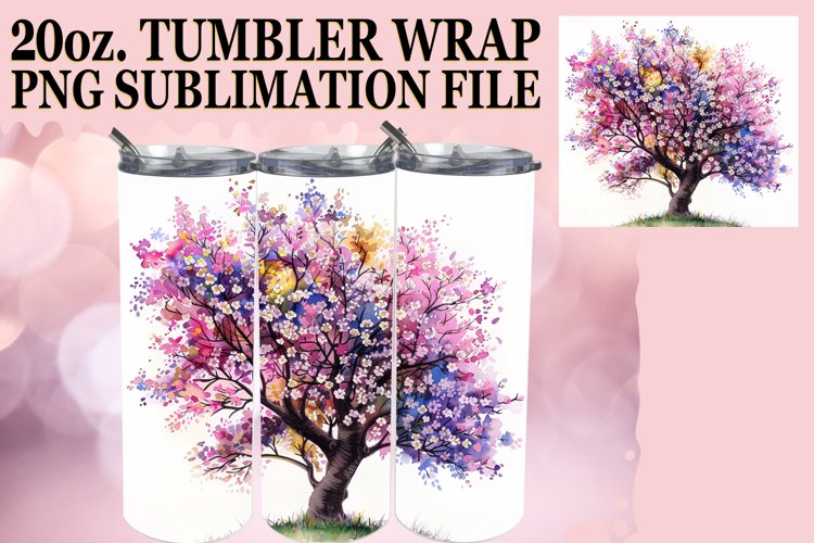 Dynamic Radiant Natures Vibrant Spring Tumbler
