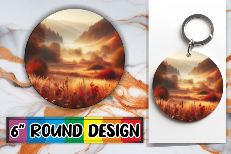 Joyful Sublimation Circle Designs PNG, Autumn