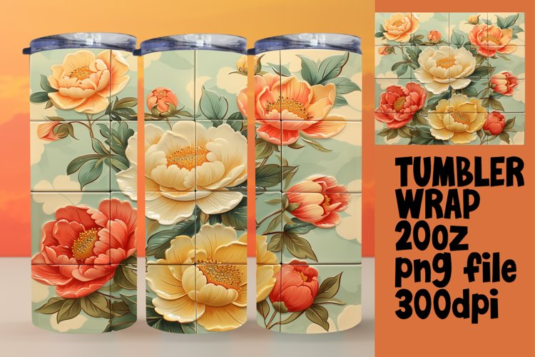 Blossom Beauty Bash 20oz Tumbler Wraps - Sublime Designs