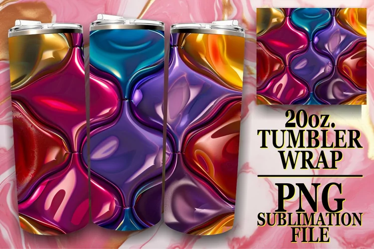Vibrant Colorful Pattern 20oz Tumbler Collection
