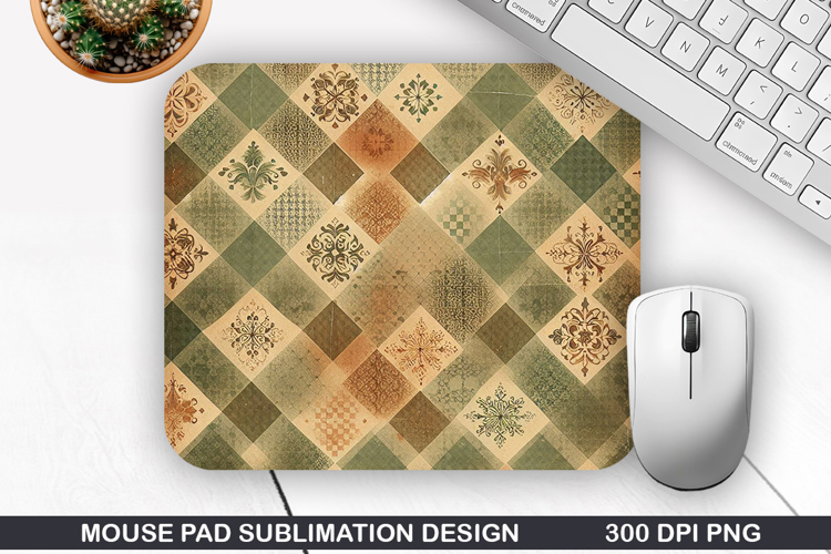 Vintage Mouse Pad Sublimation PNG Design - Mouse Pad PNG